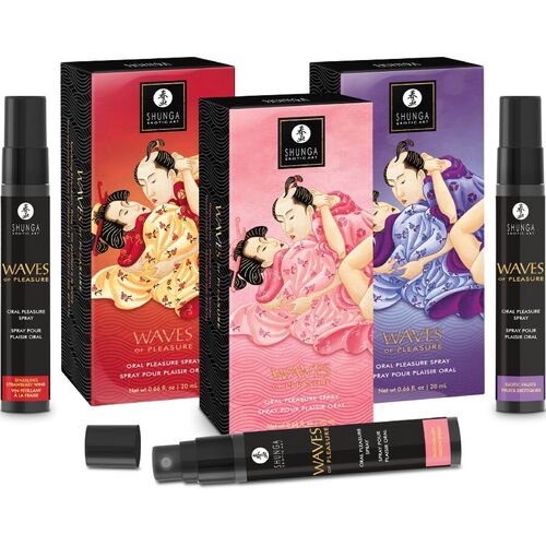 SHUNGA - WAVES PLEASURE SPRAY ORAL SEDUCTOR FRESA 20 ML