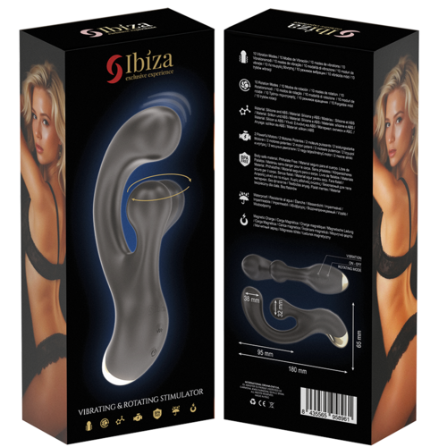IBIZA -VIBRADOR PUNTO G Y ESTIMULADOR ROTATORIO