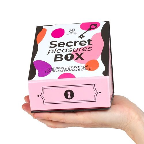 SECRET PLAY - CAJA DE PLACERES PARA PAREJAS DADOS + BALA VIBRADORA + PLUMERO