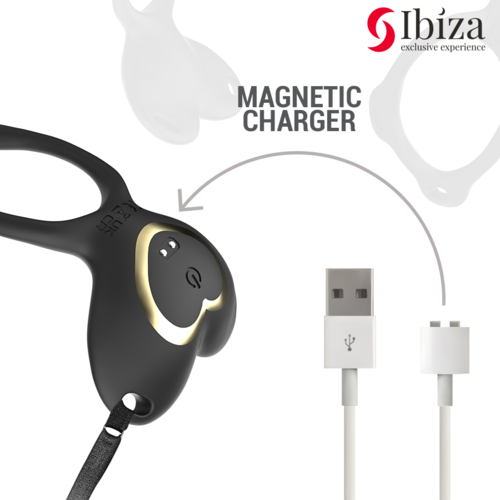 IBIZA - VIBRADOR PARA PAREJAS FORMA DE BRAGUITA CORAZÓN CONTROL REMOTO