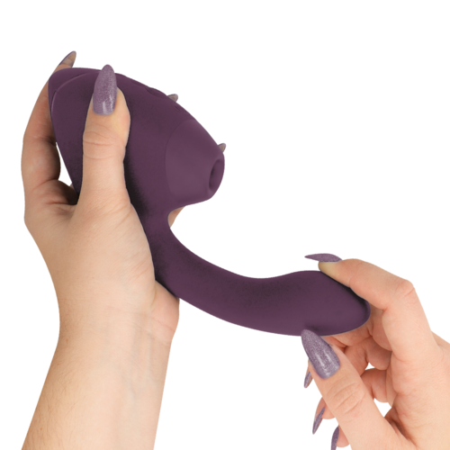WOMANIZER - DUO NEXT ESTIMULADOR VIBRADOR DUAL CLÍTORIS & PUNTO·G MORADO