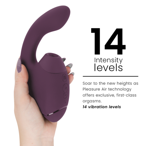 WOMANIZER - DUO NEXT ESTIMULADOR VIBRADOR DUAL CLÍTORIS & PUNTO·G MORADO