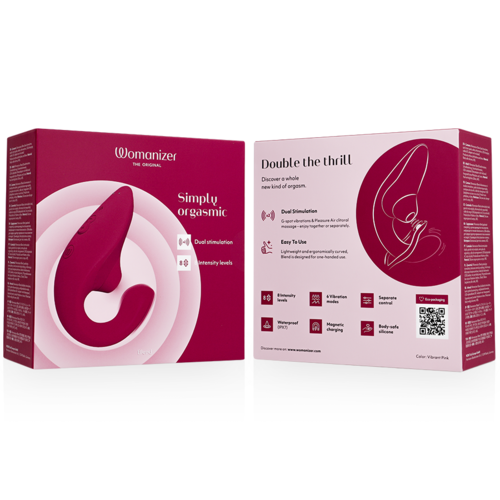 WOMANIZER - BLEND ESTIMULADOR VIBRADOR RABBIT FUCSIA