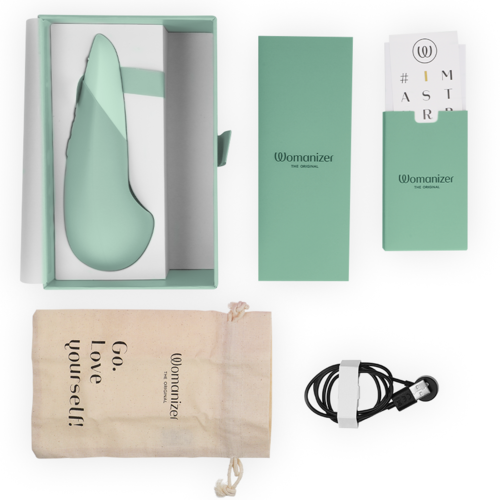 WOMANIZER - VIBE VIBRADOR LAY-ON SILENCIOSO VERDE CLARO