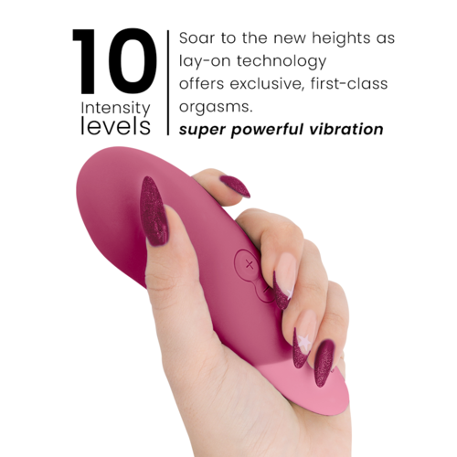 WOMANIZER - VIBE VIBRADOR LAY-ON SILENCIOSO ROSA OSCURO