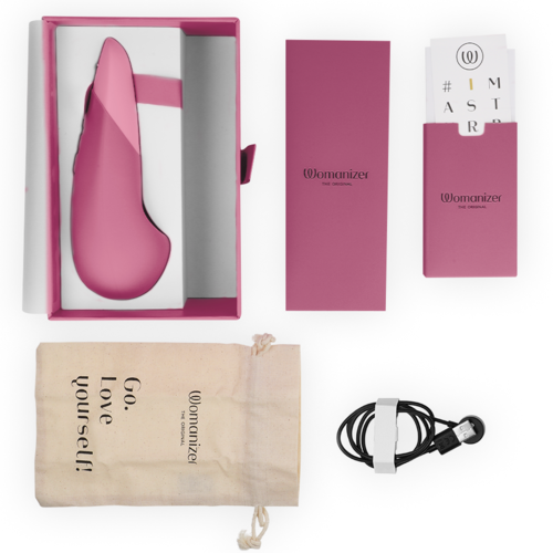 WOMANIZER - VIBE VIBRADOR LAY-ON SILENCIOSO ROSA OSCURO