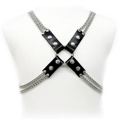 LEATHER BODY CHAIN HARNESS