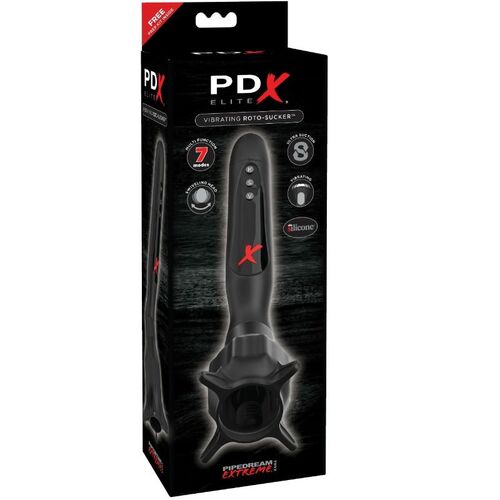 PDX ELITE ESTIMULADOR CON VIBRACION Y SUCCION ROTO-SUCKER