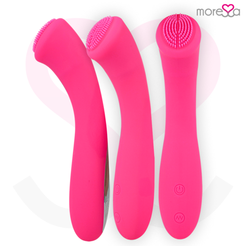 MORESSA - CELSO MASAJEADOR DUO PUNTO G Y SUERO PELVICO PREMIUM SILICONE RECARGABLE