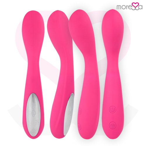 MORESSA - DRUSO MASAJEADOR DUO PUNTO G Y SUERO PELVICO PREMIUM SILICONE RECARGABLE