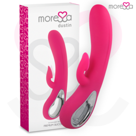 MORESSA - DUSTIN SUCCIONADOR CLITORIAL Y POTENTE VIBRACIÓN PREMIUM SILICONE RECARGABLE