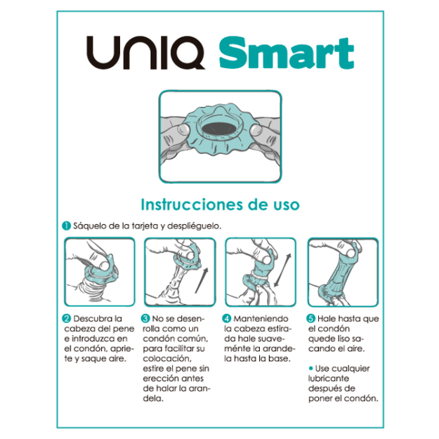 UNIQ SMART PRESERVATIVOS PRE-ERECCIN SIN LATEX 3 UNIDADES