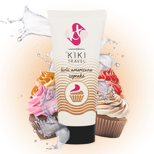 KIK TRAVEL - GEL DESLIZANTE SABOR A TARTA AMERICANA CUPCAKE 50 ML