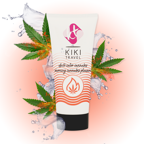 KIK TRAVEL - GEL DESLIZANTE SABOR A CANNABIS EFECTO CALOR INTENSO 50 ML