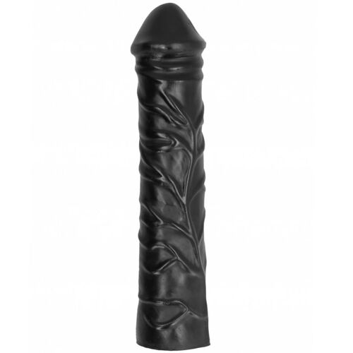 ALL BLACK  DILDO GIGANTE FISTING  SUAVE 32 CM