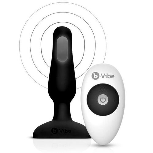 B-VIBE NOVICE CONTROL REMOTO ANAL PLUG NEGRO