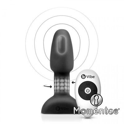 B-VIBE RIMMING CONTROL REMOTO ANAL PLUG  PETITE  NEGRO