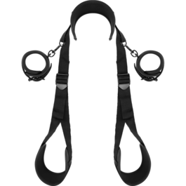 FETISH SUBMISSIVE - POSICIÓN PIERNAS ABIERTAS CON ESPOSAS CON FORRO DE NEOPRENO