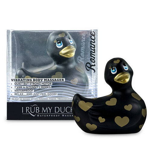 I RUB MY DUCKIE 2.0 | PATO VIBRADOR ROMANCE (BLACK & GOLD)