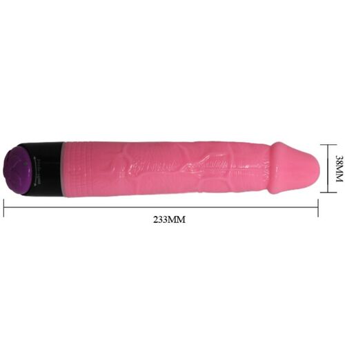 COLORFUL SEX VIBRADOR REALISTICO ROSA 23 CM