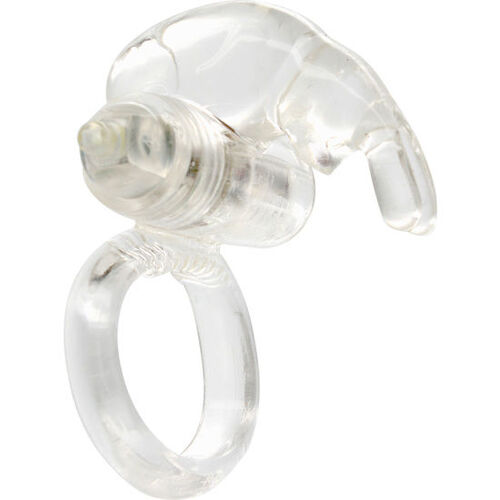 SEVENCREATIONS ANILLO VIBRADOR DE SILICONA TRANSPARENTE