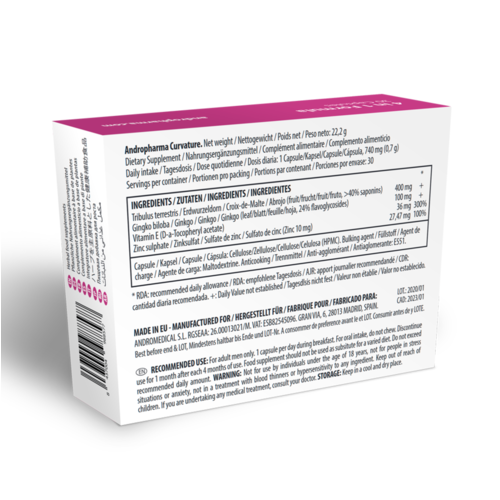 ANDROPHARMA CURVATURE TRATAMIENTO PEYRONIE