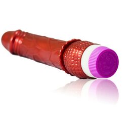 VIBRADOR ROJO REALISTICO  23 CM