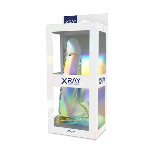 XRAY CLEAR DILDO REALISTA TRANSPARENTE 20CM X 4.5CM