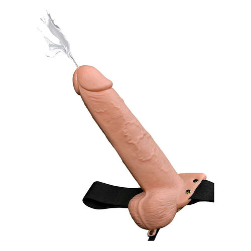 FETISH FANTASY SERIES - ARNÉS CON PENE REALÍSTICO EYACULADOR 22,9CM