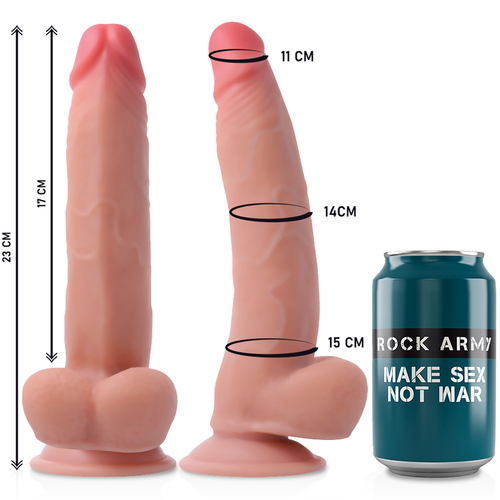 ROCKARMY ARNS + DUAL DENSITY LEOPARD DILDO REALISTA 23 CM