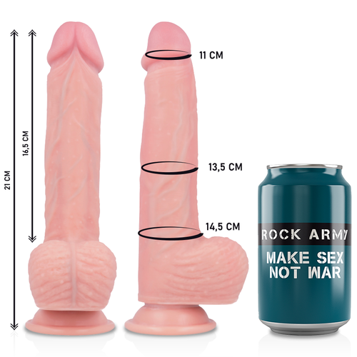 ROCKARMY ARNS + LIQUID SILICONE DILDO PREMIUM SPITFIRE 21CM