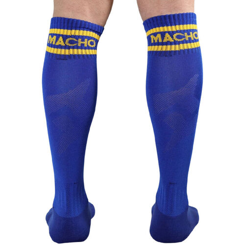 MACHO - CALCETINES LARGOS TALLA ÚNICA AZUL