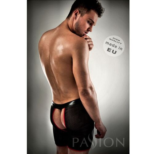 BOXER / TANGA 012 EROTIC NEGRO EN RED BY PASSION L/XL