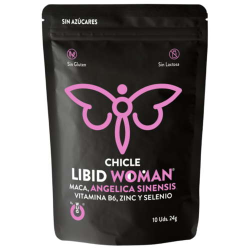 WUG GUM LIBID WOMAN CHICLE AUMENTO LIBIDO MUJER 10 UNIDADES