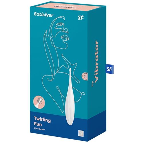 SATISFYER TWIRLING FUN ESTIMULADOR CLITORIS - BLANCO