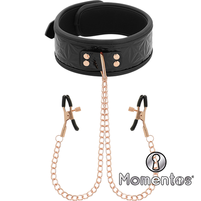 BEGME BLACK EDITION COLLAR CON CADENAS Y PINZAS PEZONES