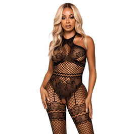 LEG AVENUE BODYSTOCKING CUELLO HALTER TALLA UNICA - BLANCO