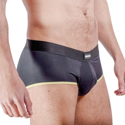 MACHO - MS24A CALZONCILLO BRIEF DARK AMARILLO S