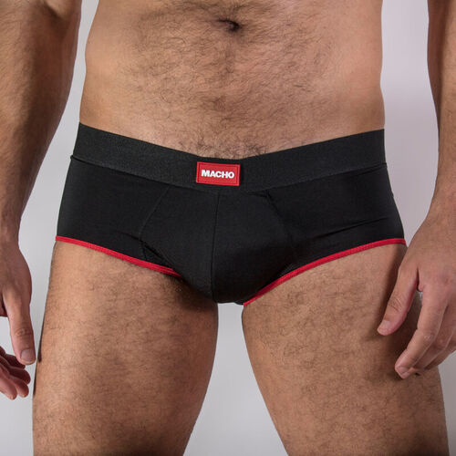 MACHO - MS24R CALZONCILLO BRIEF DARK ROJO S