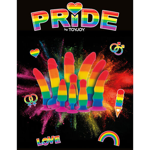 PRIDE - DILDO BANDERA LGBT 19 CM