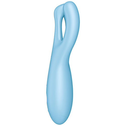 SATISFYER THREESOME 4 VIBRADOR APP - AZUL