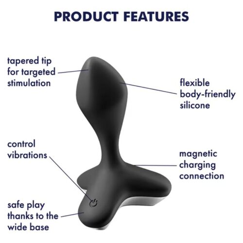 SATISFYER GAME CHANGER PLUG VIBRADOR - NEGRO