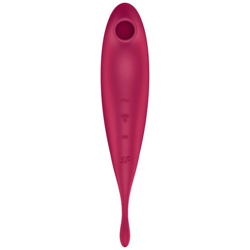 SATISFYER TWIRLING PRO+ ESTIMULADOR Y VIBRADOR APP - ROJO