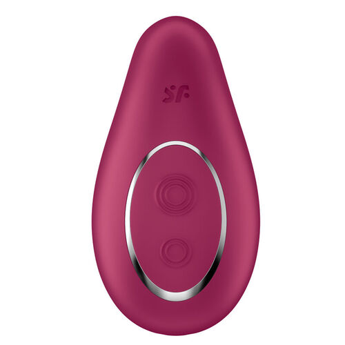 SATISFYER - DIPPING DELIGHT VIBRADOR LAY-ON ROJO